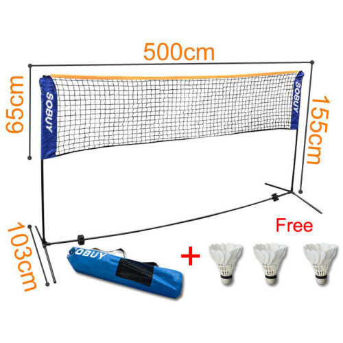 SoBuy Rete da Badminton e Pallavolo SFN03 con Borsa 1