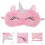 Plush Fläck Skuggning Ögonfläck Tecknad Sovögonfläck Rosa 7