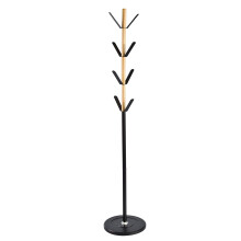 Stojak podłogowy SoBuy bukowy 8-hakowy 182 cm