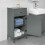 SoBuy Grey Bathroom Storage Cabinet with Drawer 2