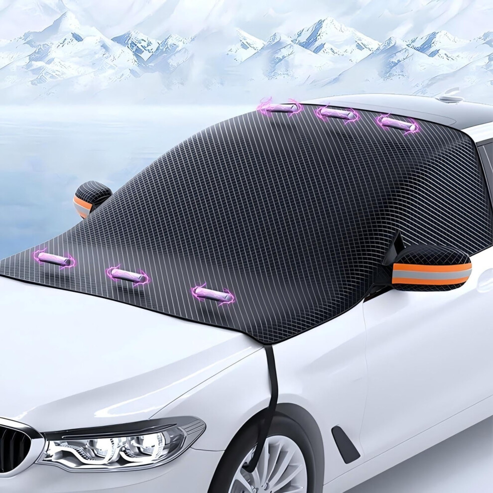Waterproof Magnetic Half Car Windscreen Cover For Suzuki Vitara Ly 4Th Gen 20152022 Black 9067246120344