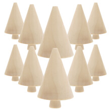 10Pcs Mini Oavslutade Trädekorationer