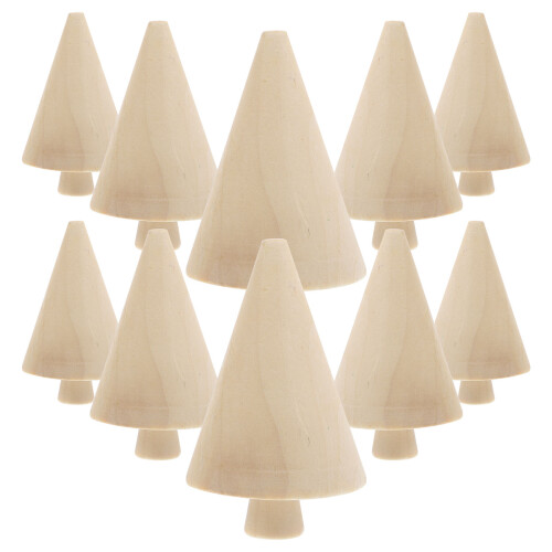 10Pcs Mini Oavslutade Trädekorationer