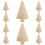 10Pcs Mini Oavslutade Trädekorationer 9