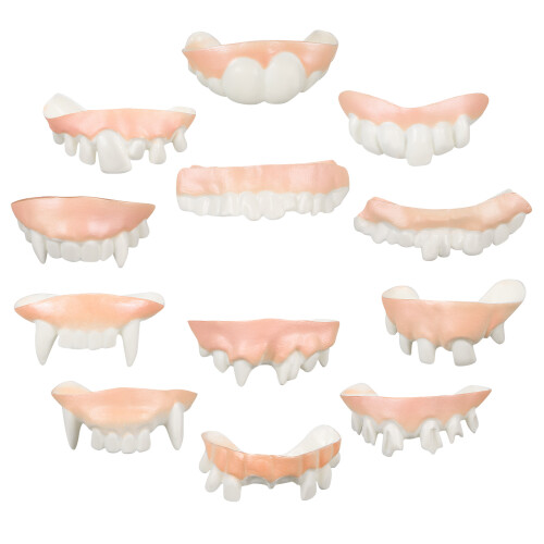12 Pcs Vampyrhuggtänder För Halloween Kostym Cosplay
