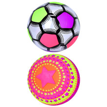 2 Delar Plast Fotbollsträningsboll Träningsleksak (Slumpmässig Modell)