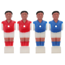 4Pcs Spelarfigurer Till 1,4 M Fotbollsbord – 2 Röda Och 2 Blå