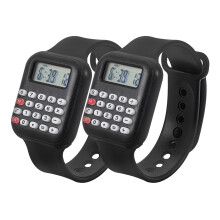 2 Delar Portabel Multifunktions Barn Miniräknare Armbandsur