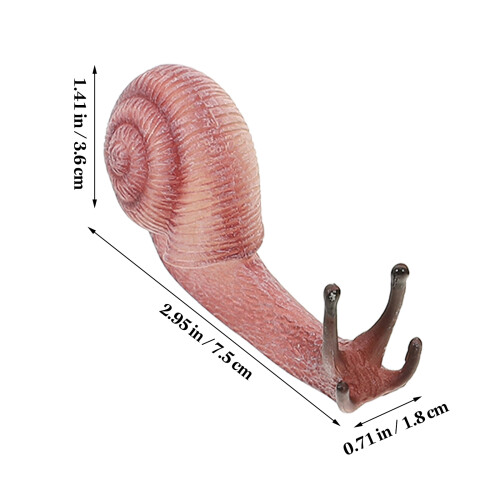 5Pcs Realistiska Sniglar Figurer För Barnlek 1