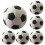 6 Piezas Mini De Fútbol Con Bola Decoración 6