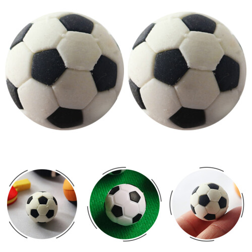 6 Piezas Mini De Fútbol Con Bola Decoración 2