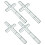 4St Korsformat Metallkransram Blommträdgårdskors Metalldraht 11