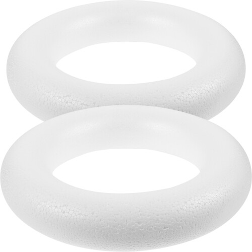 2Pcs Ljust Cirkulärt Ring Konstteckning Materialmodell Kul Diy