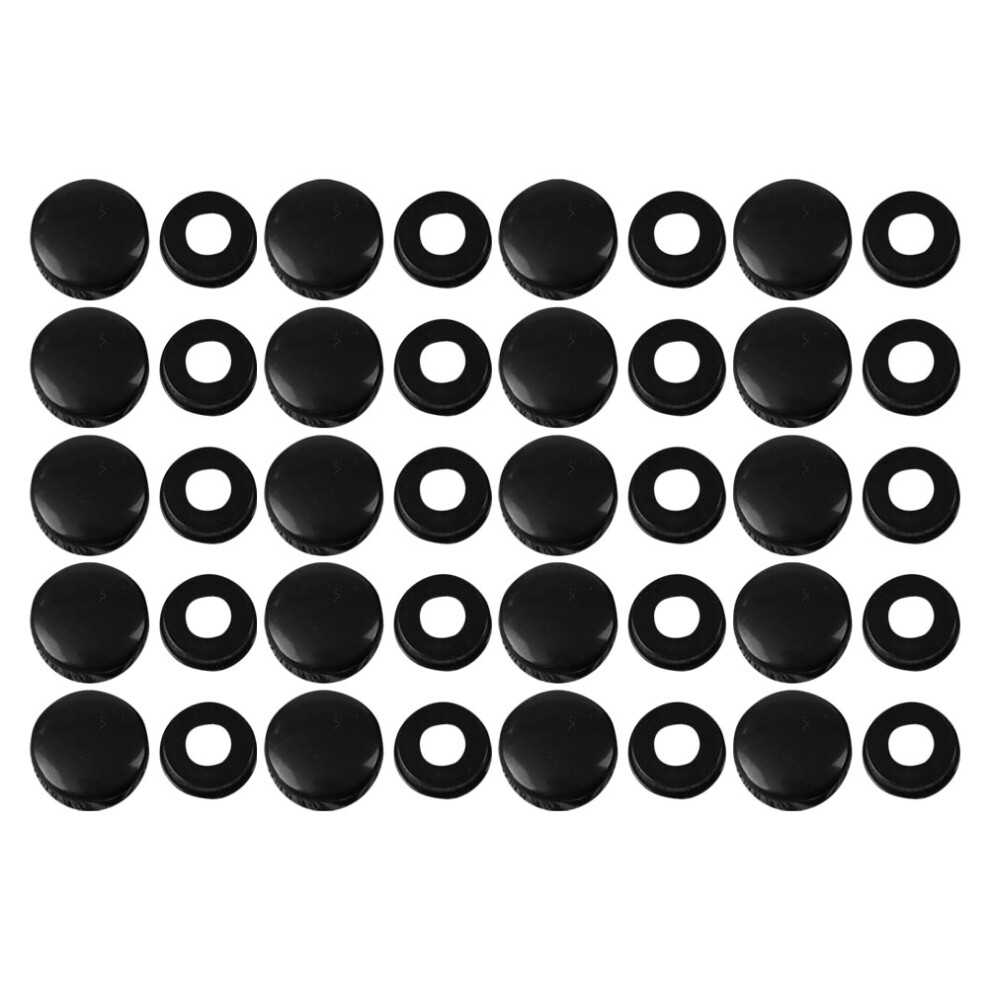 Ohphcall 20 Pairs Plastic License Plate Screws Replacement Fixing Accessories