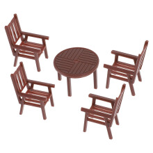 Miniature Furniture Set For Dollhouse Table Chair And Desk