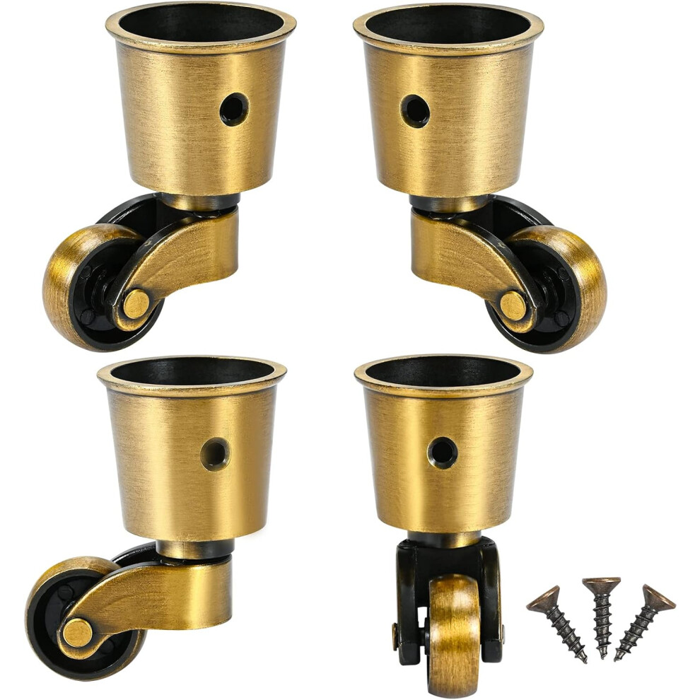 Timeless Mobility Artisan, Retro Designed Casters Grace Your Furniture, Alloy Swivel Castors Ensure Noiseless And Damage-Free Maneuverability, Ideal F 9061222269683
