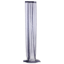 Sheer Curtains With Grommets Silver Star Foil 100x270cm Navy