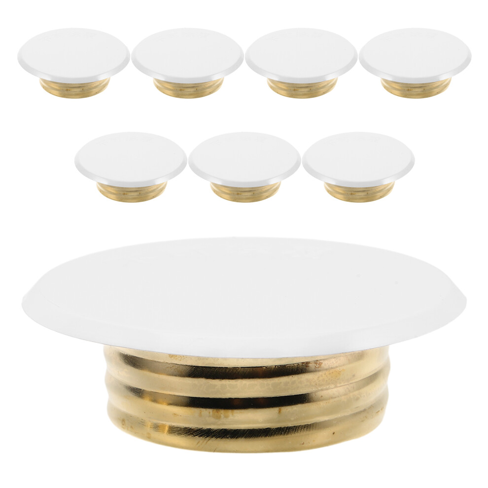 8Pcs Iron Fire Sprinkler Guard Plates Silver Seamless Ceiling Covers 3551666196769