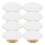 8Pcs Iron Fire Sprinkler Guard Plates Silver Seamless Ceiling Covers 10