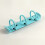 3 Pièces De Clips Métalliques 3 Trous O-Type Pour 6