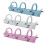 3 Pièces De Clips Métalliques 3 Trous O-Type Pour 10