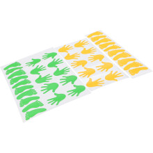 20 Pairs Adhesive Wall Stickers Hand Footprint Decal For Nursery