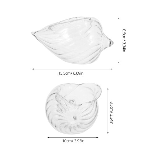 Glass Shell Cocktail Cup Conch Shaped Unique Drinkware for Bar 2