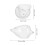 Glass Shell Cocktail Cup Conch Shaped Unique Drinkware for Bar 2