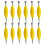 12Pcs Compact Yellow Dual Tip Screwdriver Set for Mini Skateboard DIY 11