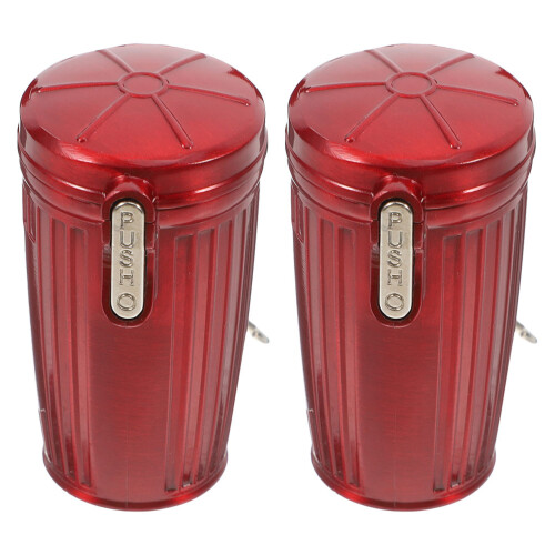 2Pz Portacenere Da Rosso in Con Antifumo