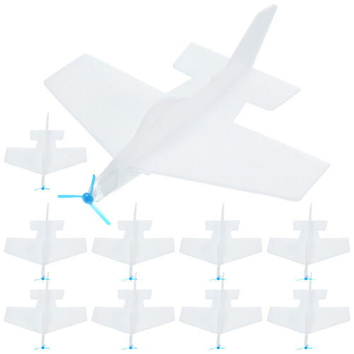 10Pcs Diy Glider Plane Toy For Kids