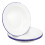 4Pcs Enamel Plates Unbreakable Dinner Serving Platter Tray 10