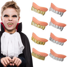 8Pcs Halloween Fake Teeth Zombie False Teeth