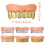 8Pcs Halloween Fake Teeth Zombie False Teeth 2