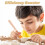One Set Kids Archaeology Tool Set With Hammer, , Brush, Magnifier 10