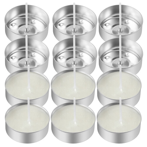 Conjunto De Alumínio Para Velas Com Vasilhames Pequenos