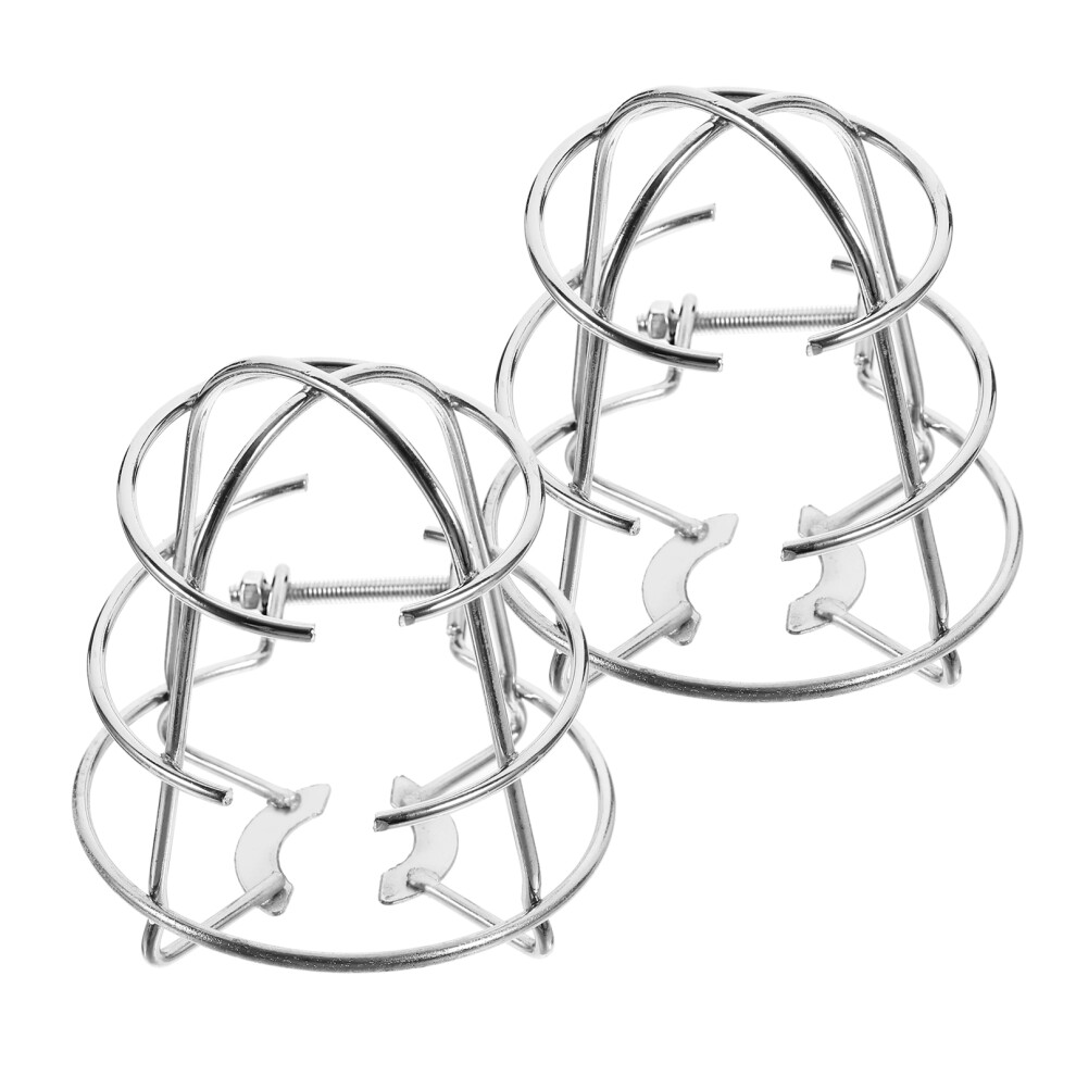 2Pcs Silver Metal Fire Sprinkler Cage Guard With Easy Installation 3551487279146