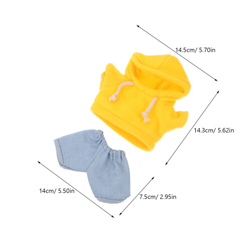 Ensemble Vêtements Pour Peluche Avec Sweat Capuche Jean 1