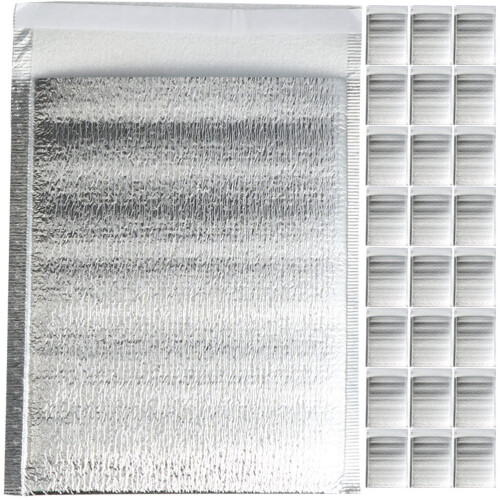100Pcs Household Silver Insulation Bags Aluminum Foil Thickened Design
