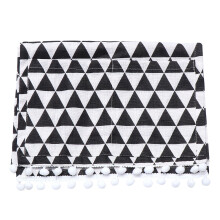 Tampa Universal De Algodão E Para Forno 30X90Cm Preto Com Triângulos