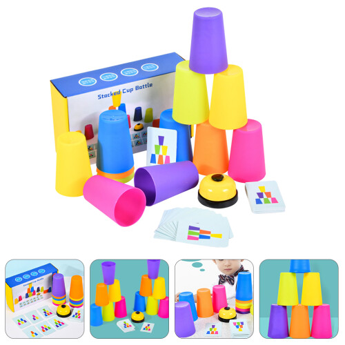 1 Set Stacking Cup Battle Game Educational Toy For Kids 2