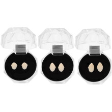 3 Pairs Of Vampire Teeth Fangs For Cosplay Halloween 13mm 15mm 17mm