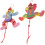 2Pcs Wood Marionette Puppet Toy Clown With Pull String For Kids 9