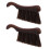 2Pcs Brown Hearth Sweeper Brush with Ergonomic Handle for Fireplace 1