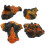 4Pcs Mini Vulkanstaty Bonsailandskap 3