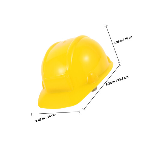 Kids Construction Hard Hat Yellow Decorative Safety Model 1