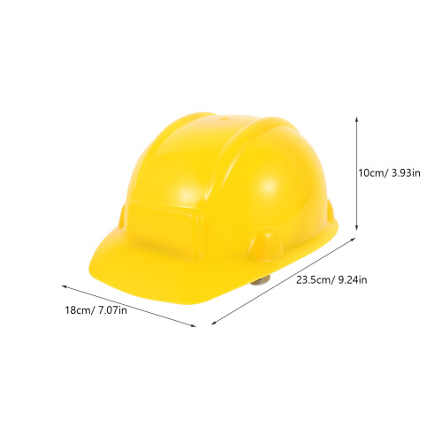 Kids Construction Hard Hat Yellow Decorative Safety Model 2