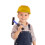 Kids Construction Hard Hat Yellow Decorative Safety Model 4