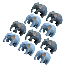 10Pcs Mini Figurin Plastdjur Tårta Topping