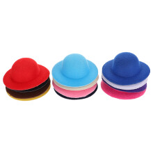 12Pcs Miniature Fabric Hat House Ornament Photography Prop